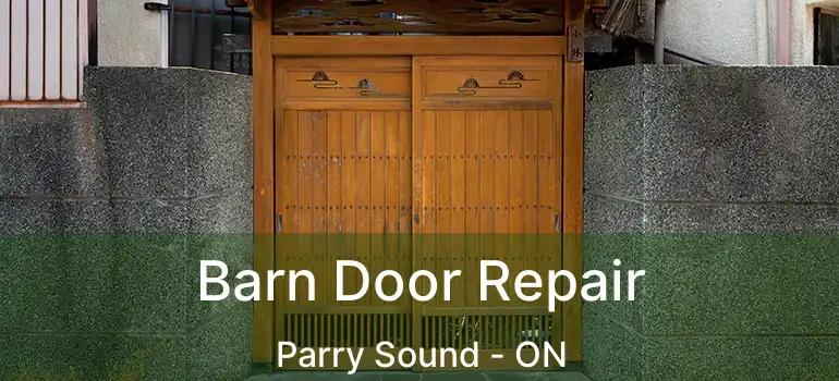  Barn Door Repair Parry Sound - ON