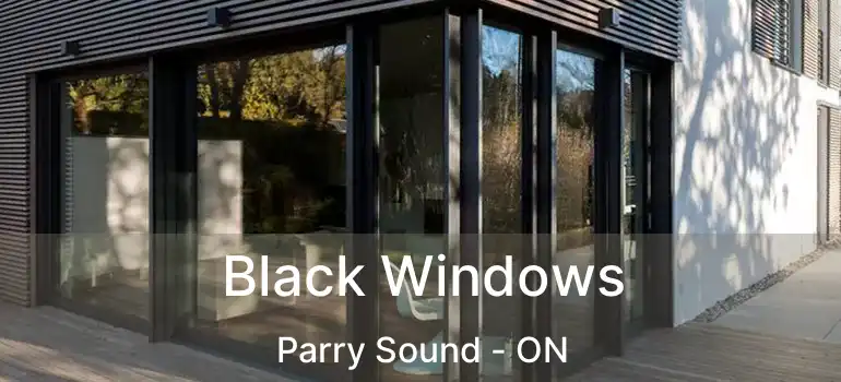  Black Windows Parry Sound - ON