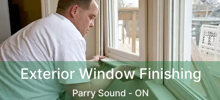  Exterior Window Finishing Parry Sound - ON