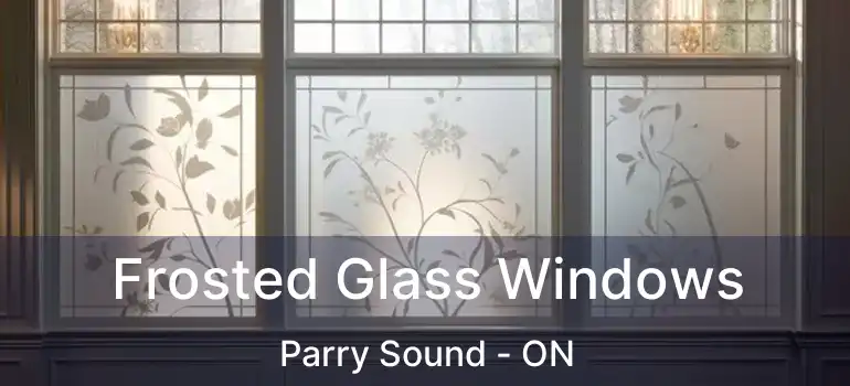  Frosted Glass Windows Parry Sound - ON