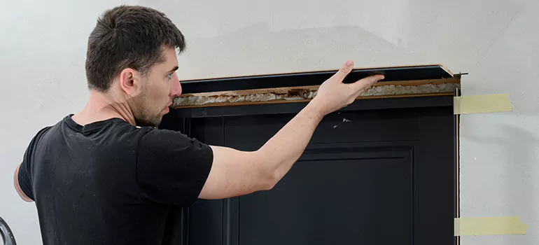 Wood Door Hole Repair in Parry Sound, ON