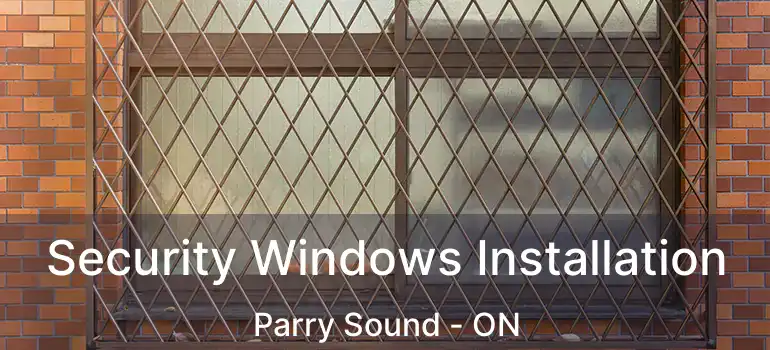  Security Windows Installation Parry Sound - ON