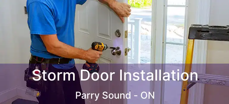  Storm Door Installation Parry Sound - ON