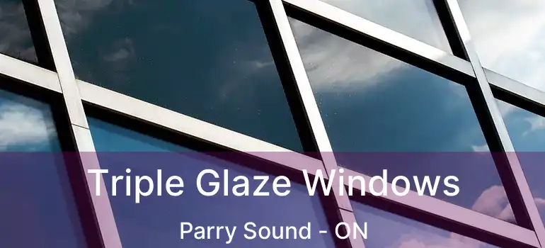  Triple Glaze Windows Parry Sound - ON