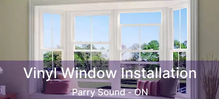  Vinyl Window Installation Parry Sound - ON