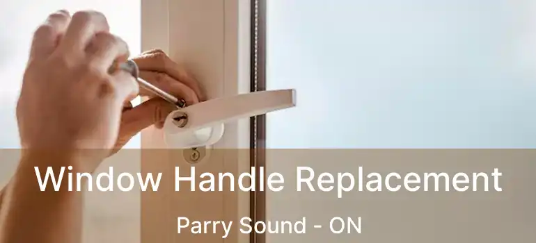  Window Handle Replacement Parry Sound - ON