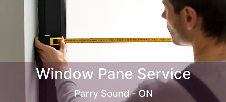  Window Pane Service Parry Sound - ON