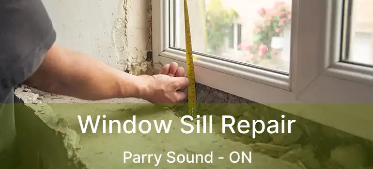  Window Sill Repair Parry Sound - ON
